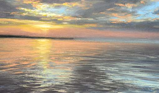 Wasser und Himmel in Pastell
