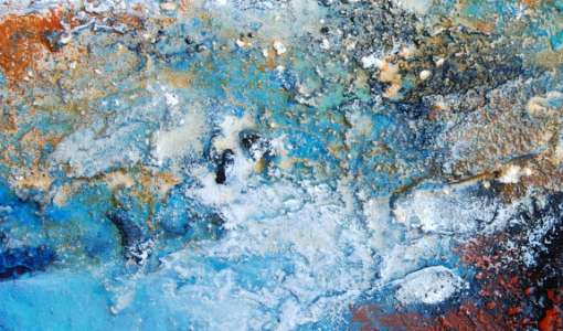 Inspiration in Blau - mit Rost und Struktur