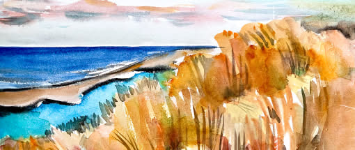 Mit dem Pinsel unterwegs – Lebendige Aquarelle