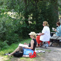 Skizzieren im Grünen