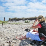 Kunstpause in den Dünen