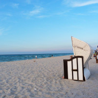 Strandkörbe am Strand von Prerow