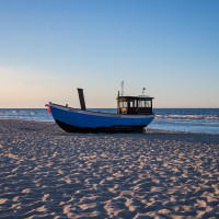 Ein Boot am Strand