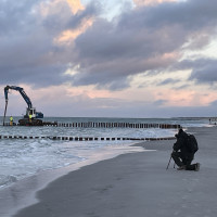 Fotograf am Strand Prerow
